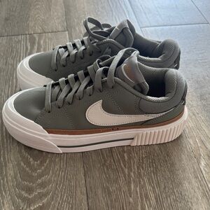 Nike Green and White Sneakers